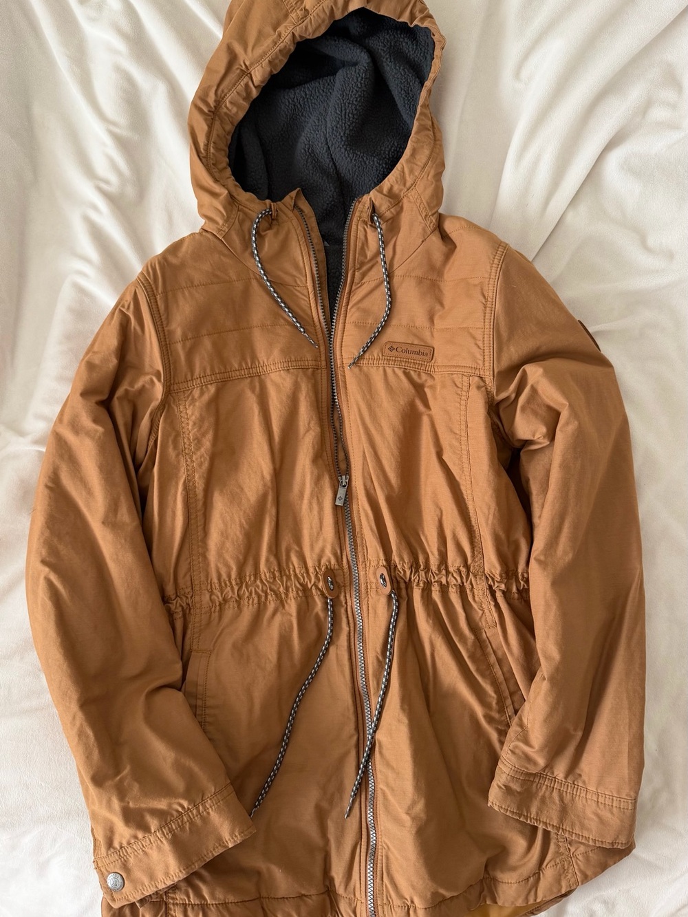 Columbia Women's Hooded Parka Jacket - Caramel Brown